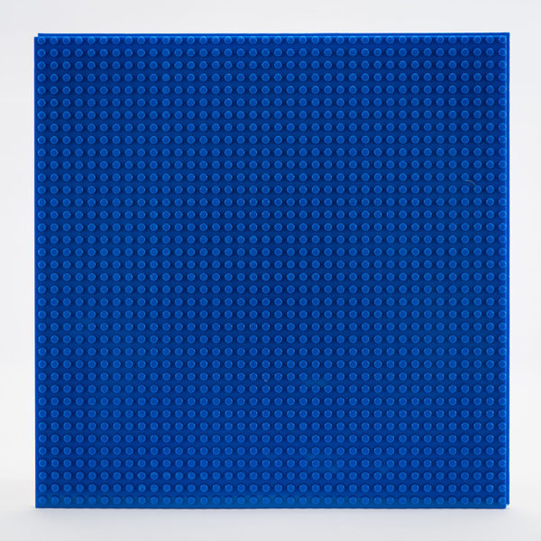 12 inch by 12 inch Blue solid color slab baseplate
