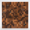 12 inch by 12 inch Brown Mosaic themed slab baseplate