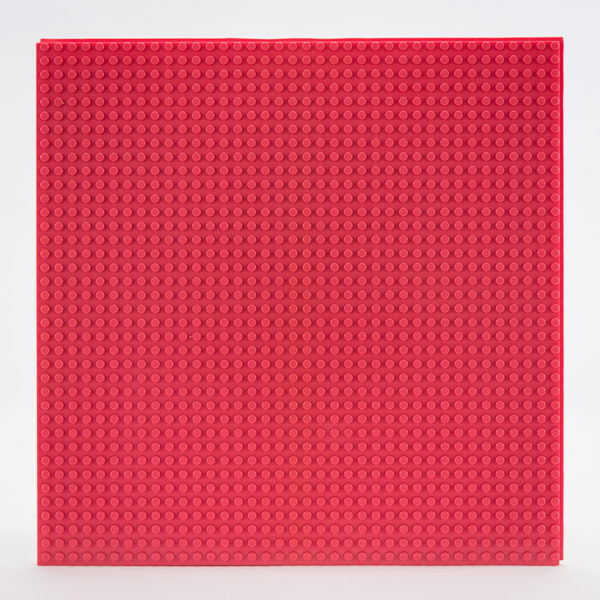 12 inch by 12 inch Bubblegum Pink solid color slab baseplate