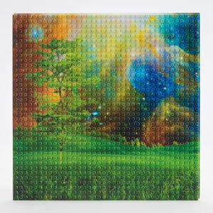 12 inch by 12 inch Enchanted Meadow themed slab baseplate
