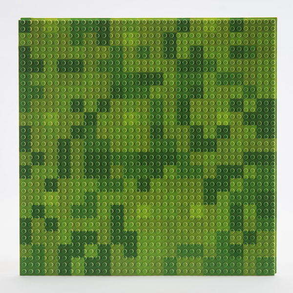 12 inch by 12 inch Green Mosaic Slab baseplate