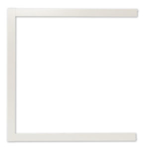 Slab Dream Lab white mounting frame, open on right side