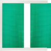 Green slab baseplate slidin into a white mounting frame